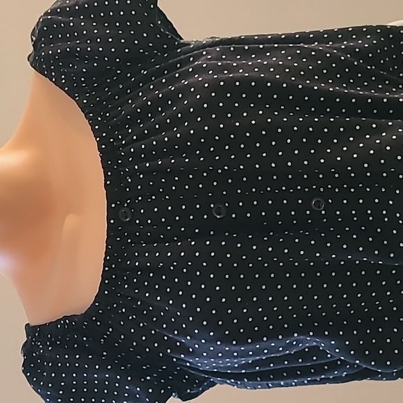 Justify black polka dot Dress size medium - Picture 2 of 7